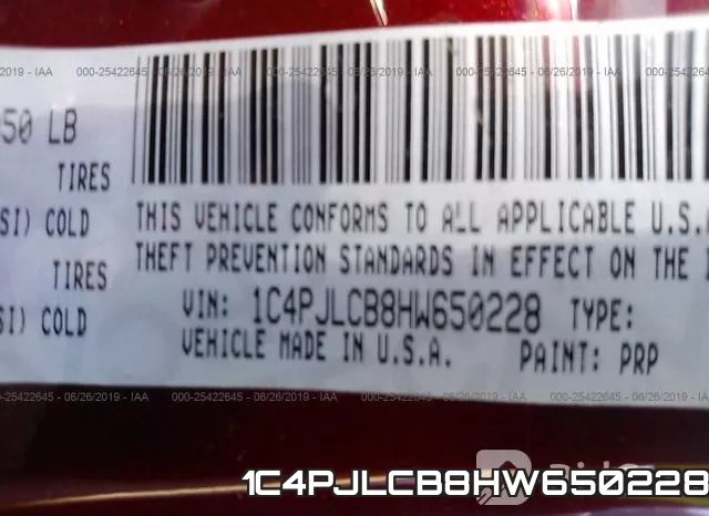 1C4PJLCB8HW650228 фото 9