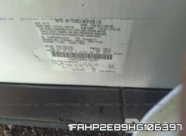 1FAHP2E89HG106397 фото 10