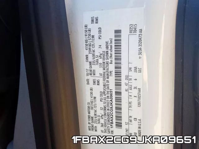 1FBAX2CG9JKA09651 фото 2