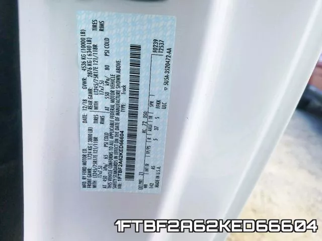 1FTBF2A62KED66604 фото 2