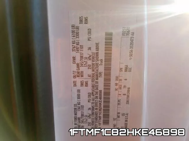 1FTMF1C82HKE46898 фото 2