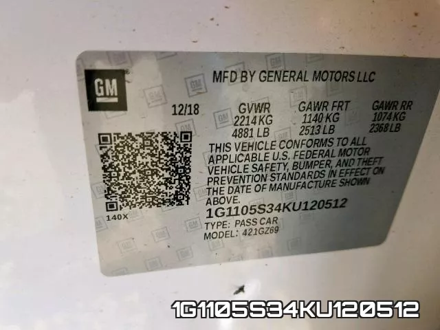 1G1105S34KU120512 фото 2