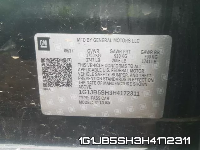 1G1JB5SH3H4172311 фото 2