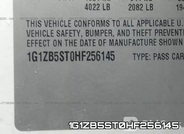 1G1ZB5ST0HF256145 фото 7