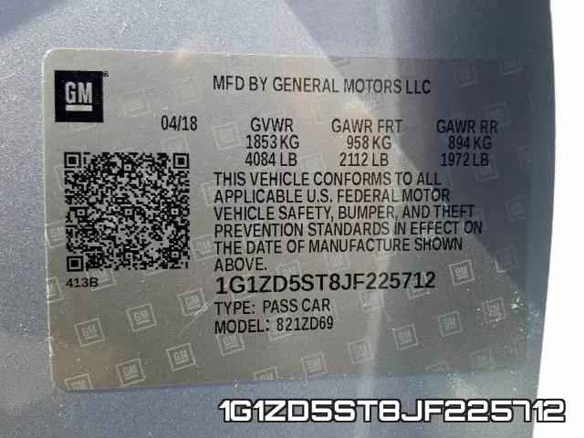 1G1ZD5ST8JF225712 фото 2