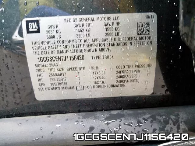 1GCGSCEN7J1156420 фото 2