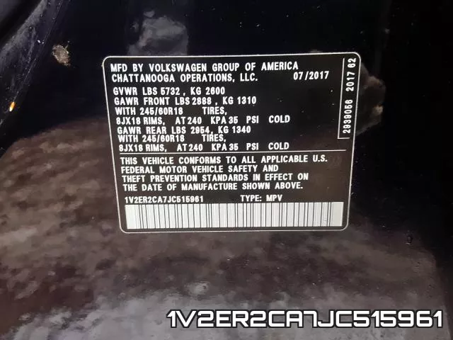 1V2ER2CA7JC515961 фото 2