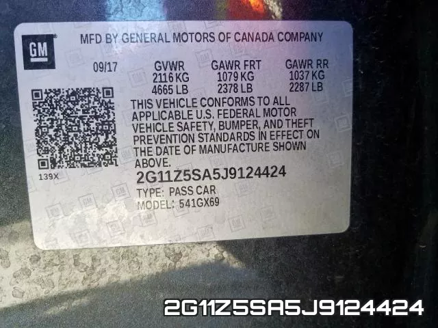 2G11Z5SA5J9124424 фото 2