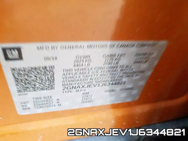 2GNAXJEV1J6344821 фото 2