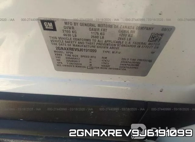 2GNAXREV9J6191099 фото 10