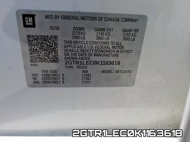 2GTR1LEC0K1163618 фото 2