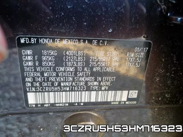 3CZRU5H53HM716323 фото 2