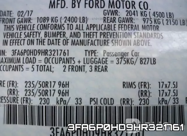 3FA6P0HD9HR321761 фото 6