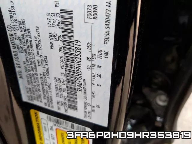 3FA6P0HD9HR353819 фото 2