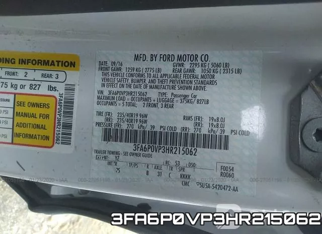3FA6P0VP3HR215062 фото 9