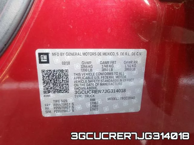 3GCUCRER7JG314018 фото 2