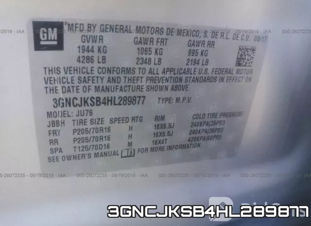 3GNCJKSB4HL289877 фото 6