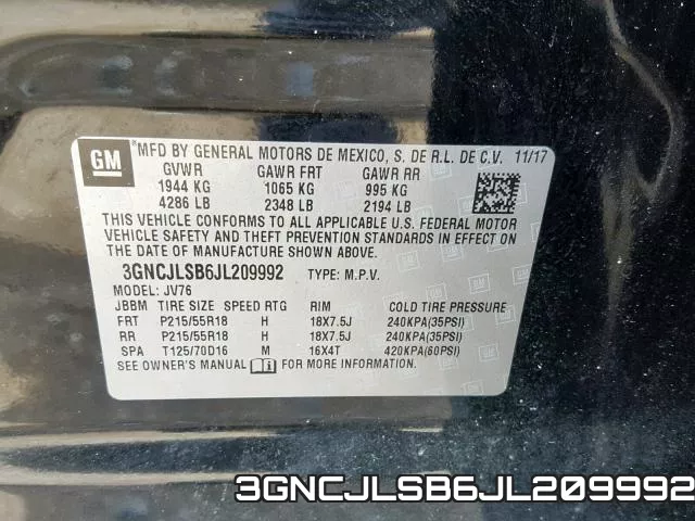 3GNCJLSB6JL209992 фото 2