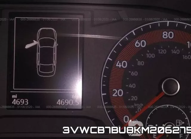 3VWCB7BU8KM206275 фото 8
