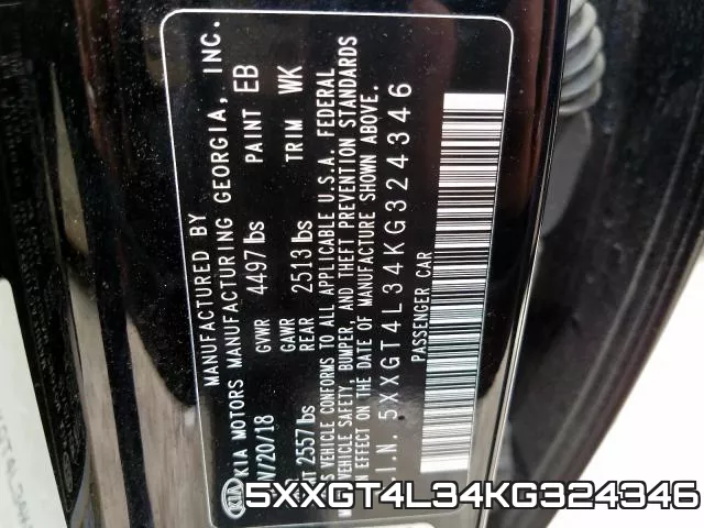 5XXGT4L34KG324346 фото 2