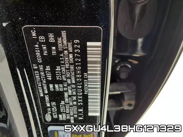 5XXGU4L38HG127329 фото 2