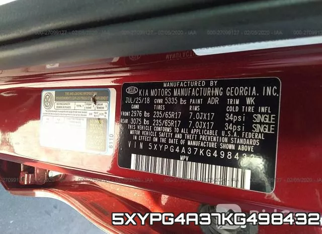 5XYPG4A37KG498432 фото 10