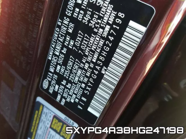 5XYPG4A38HG247198 фото 2