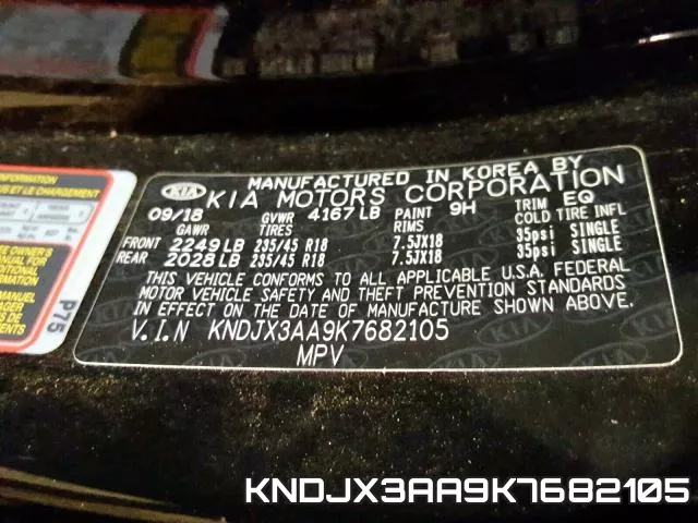 KNDJX3AA9K7682105 фото 2