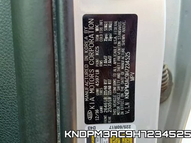 KNDPM3AC9H7234525 фото 2