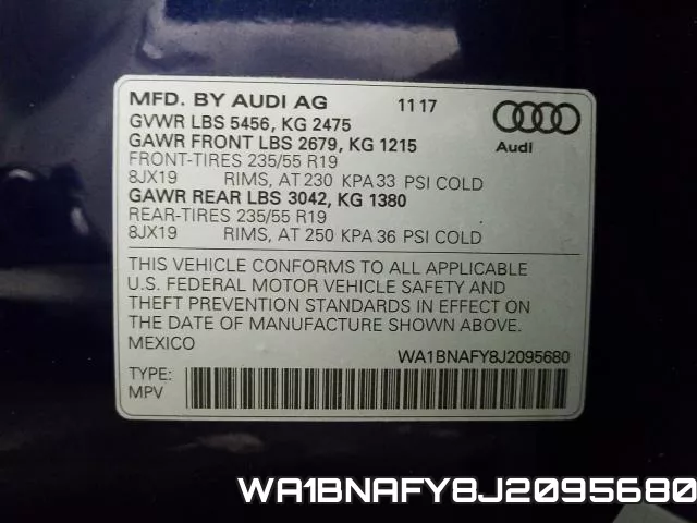 WA1BNAFY8J2095680 фото 2