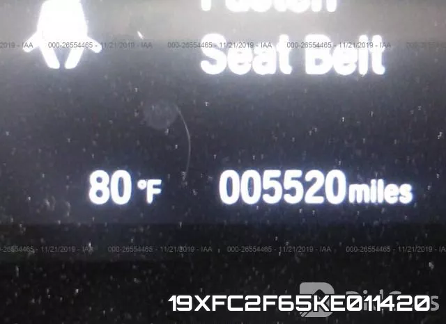 19XFC2F65KE011420 фото 7