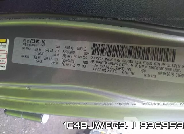 1C4BJWEG3JL936953 фото 10