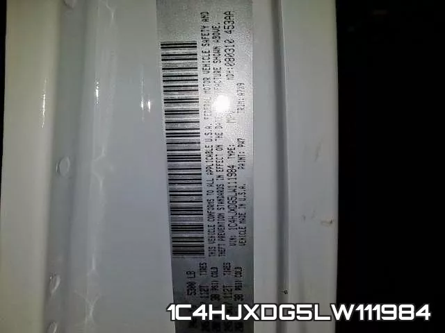 1C4HJXDG5LW111984 фото 2