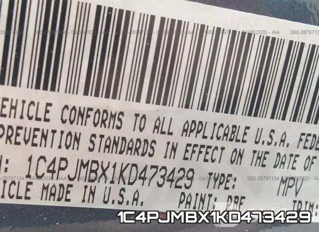 1C4PJMBX1KD473429 фото 6