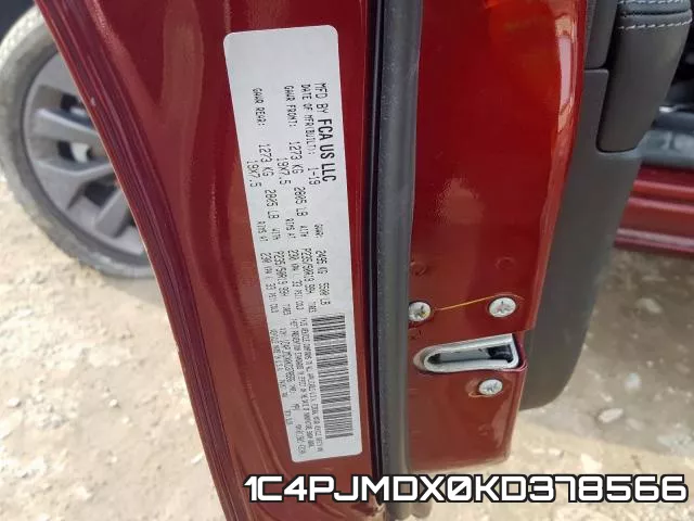 1C4PJMDX0KD378566 фото 2
