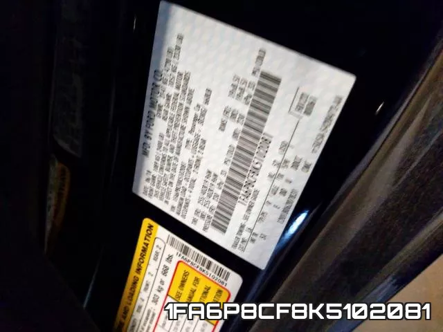 1FA6P8CF8K5102081 фото 2