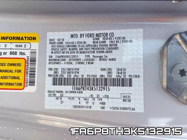 1FA6P8TH3K5132915 фото 2