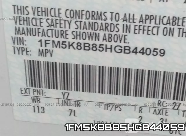 1FM5K8B85HGB44059 фото 10