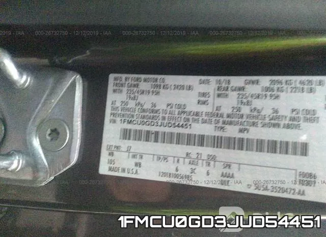 1FMCU0GD3JUD54451 фото 10
