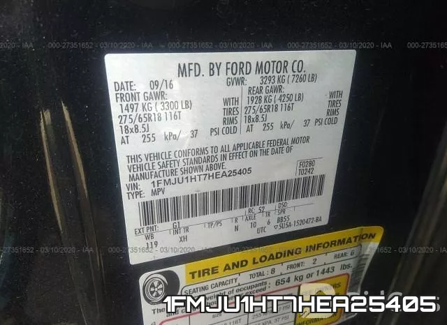 1FMJU1HT7HEA25405 фото 10