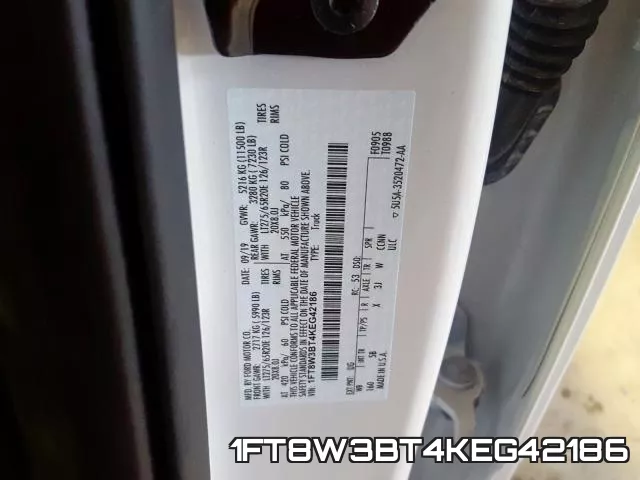 1FT8W3BT4KEG42186 фото 2