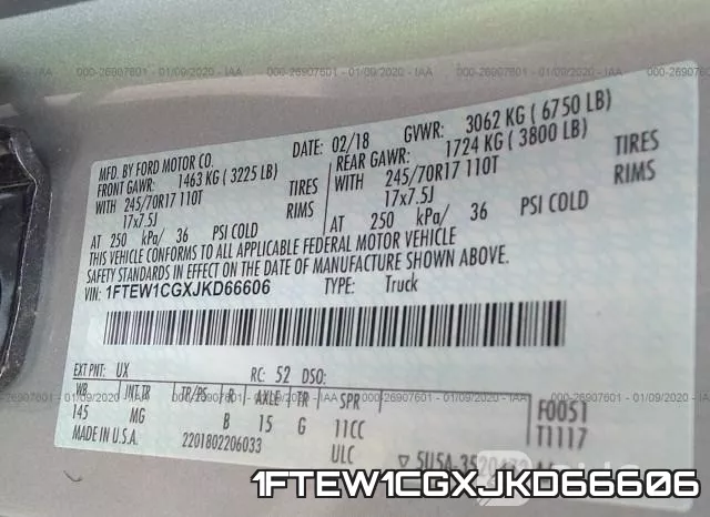 1FTEW1CGXJKD66606 фото 4