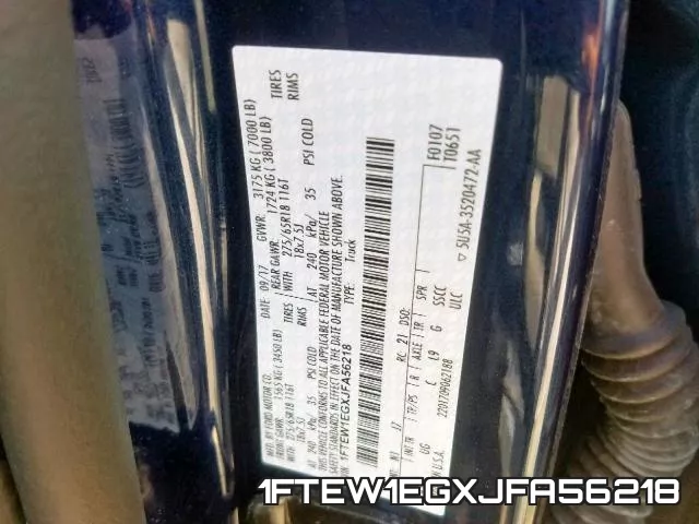 1FTEW1EGXJFA56218 фото 2