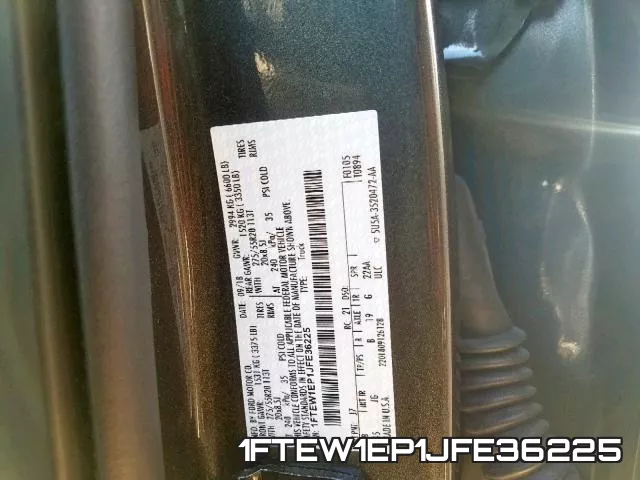 1FTEW1EP1JFE36225 фото 2