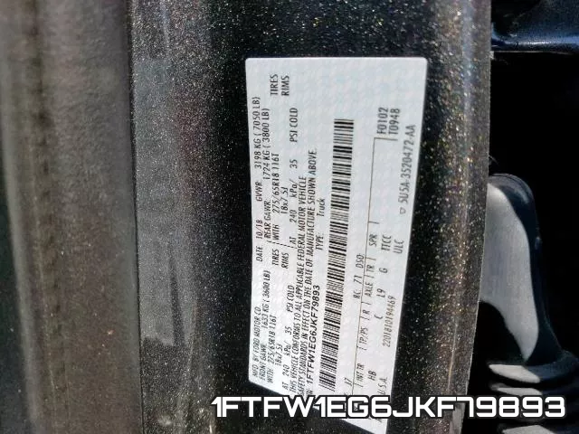 1FTFW1EG6JKF79893 фото 2