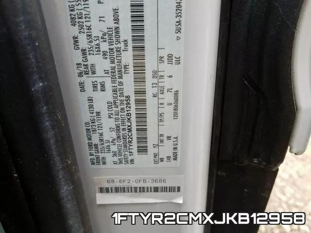 1FTYR2CMXJKB12958 фото 2