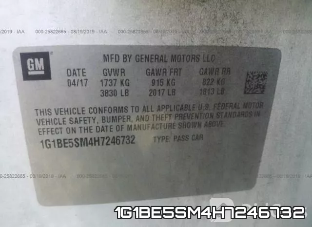 1G1BE5SM4H7246732 фото 8
