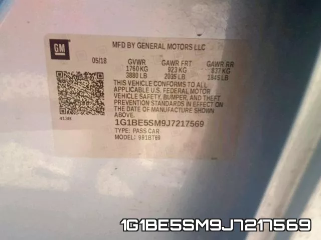 1G1BE5SM9J7217569 фото 2