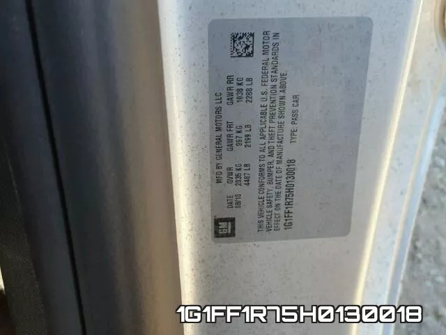 1G1FF1R75H0130018 фото 2