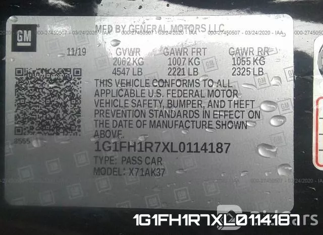 1G1FH1R7XL0114187 фото 6